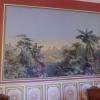 Papier peint de la fabrique Zuber et Cie qui siège dans la cour d'honneur