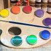 Palette terre cuite pour débuter- fabriquée par le centre d'handicapés de la région