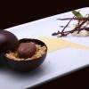 La Coque chocolat Poire façon Crumble spéculoos et glace chocolat au lait