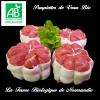 succulentes paupiettes de veau bio, race limousine.
