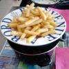 présentation du plat (moules-frites)
