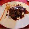 Filet de boeuf terrine de pommes de terre à la tome fraiche jus Rossini.