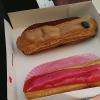 Éclair au café et éclair à la pomme d'amour 