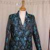 veste tailleur en soie jacquard.