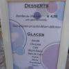 la carte des desserts