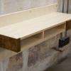 Bureau en applique Erable Sycomore et Loupe d'Orme