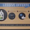 La lessive est offerte