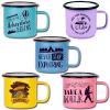 Mugs métal émaillés personnalisés
