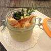 Verrine d'Asperges, Oeufs de Lump, Chips de Jambon de pays