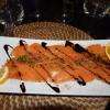 Carpaccio de saumon.
