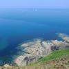 Les eaux turquoises de la pointe de Bilfot . Envie d'un plongeon ? 