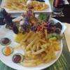 Trio de brochettes boeuf poulet saint jacques