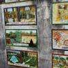 peintures sur le mur allant au parc