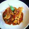Poêlée de Girolles et poivrons sautés aux échalotes et Ventrèche 