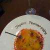 Tarte fine aux abricots et au basilic.