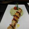 brochette saint jacques chorizo risotto crémeux