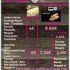Tarif friterie Vente à emporter