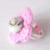 Bague enfant réglable, crochet et coquillage