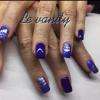 Le vanity ongles pessac gel 2 bleus décor argentée 