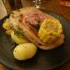 le rôti de jambon aux herbes
