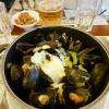 une délicieuse cocotte de moules à la crème
