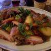Super choucroute avec tout ce qui faut ! Et les vins d'Alsace extra !