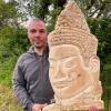 Gravure sur bois - Statue Angkor - les curiosités de Mat