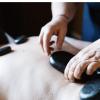Massages aux pierres chaudes chauffées à 50 degrés 