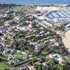 Vue aérienne du camping les lauriers à deux pas de la plage surveillée de La Boirie.