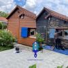 Rénovation d’un chalet traditionnel Peinture bleu breton les peintures du golfe vannes