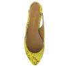 Ballerine Mon Soulier modèle Fred en imprimé python jaune