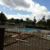 la piscine chauffée,  en cours d'agrandissement pour les enfants 
