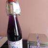 mes achats: du sirop de violette et du thé à la violette