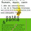 Carte du cabinet d'ostéopathie Annecy / Annemasse