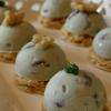 Bouchées de roquefort sur pain d'épices