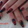 Pose en Vernis Permanent sur ongles naturels, dessins réalisés à la main