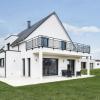 Maison contemporaine design avec balcon.