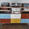 conception de meuble sur mesure, rangement hi-fi, 33T, 45T
