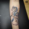 Haku - Voyage de Chihiro, tattoo couleur réalisé par Mickael à MBA - My Body Art Grenoble