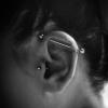 Piercing industriel, réalisé à MBA - My Body Art 