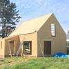 Construction d'une maison traditionnelle en ossature bois sur Belle ile en mer. 