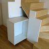 Création d'un escalier sur mesure et d'agencements sur mesure sous cet escalier en gain de place