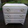 commode vintage ivoire / or