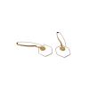 Boucles d'oreilles en laiton brut
