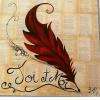 Tableau peint sur  pages de livre ancien  collection envol du temps 