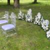 Décoration florale extérieure pour Mariage, fleuriste Mariage Miss Flor à Crécy la Chapelle (77)