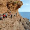 Les calanques du côté de La Ciotat sur de la roche Poudingue