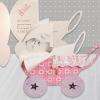 Faire-part naissance Poussette