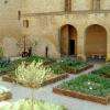 Jardin des simples, dans une cour du château