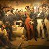 C. D. Court - Pose de la 1° pierre du Pont - Canal - 1839 